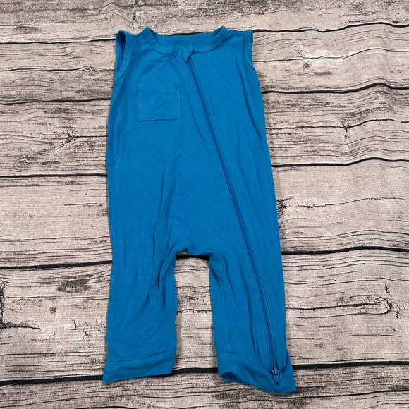 Kyte Baby Bamboo Sleeveless Romper in Electric Blue Unisex 18-24 Months - Picture 1 of 3